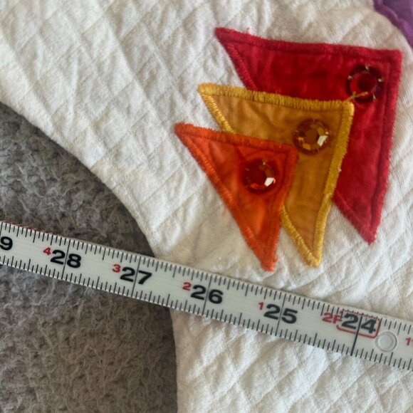 Alfredos‎ Wife Jacket Aztec Southwestern Embroidered Patchwork Boho Colorful - Picture 3 of 16